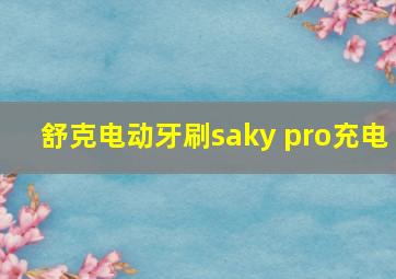 舒克电动牙刷saky pro充电